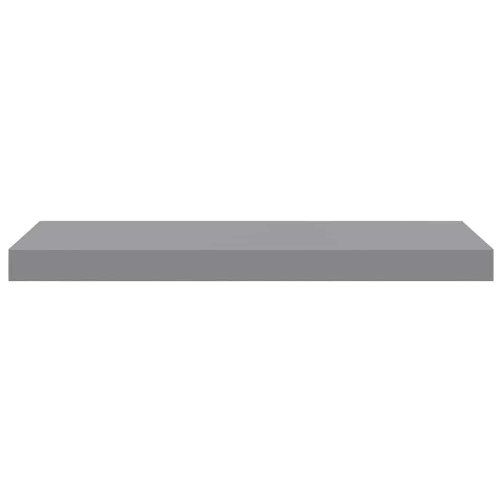 vidaXL Ράφια Τοίχου 2 τεμ. Γκρι 60 x 23,5 x 3,8 εκ. MDF