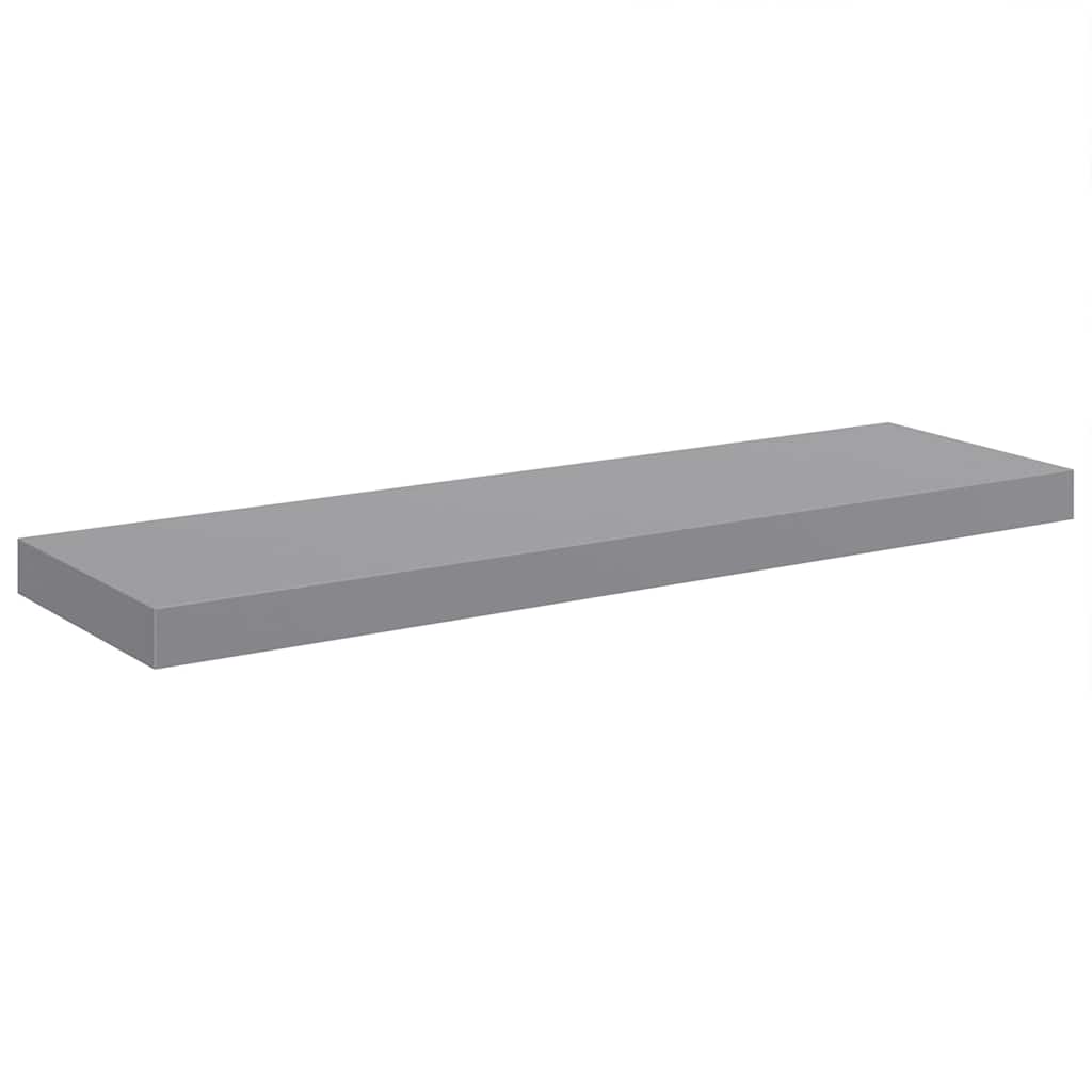 vidaXL Ράφι Τοίχου Γκρι 80x23,5x3,8 εκ. MDF