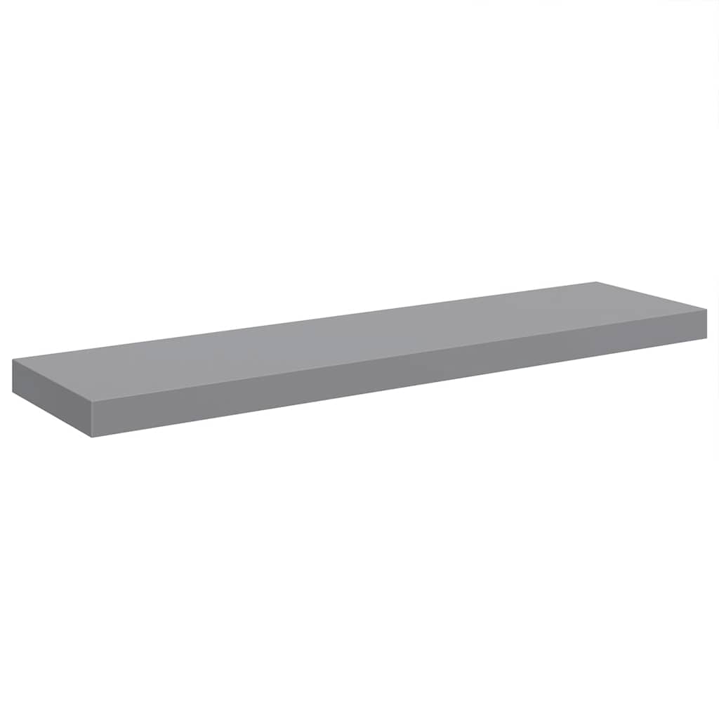 vidaXL Ράφι Τοίχου Γκρι 90x23,5x3,8 εκ. MDF