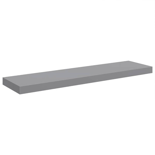 vidaXL Ράφι Τοίχου Γκρι 90x23,5x3,8 εκ. MDF
