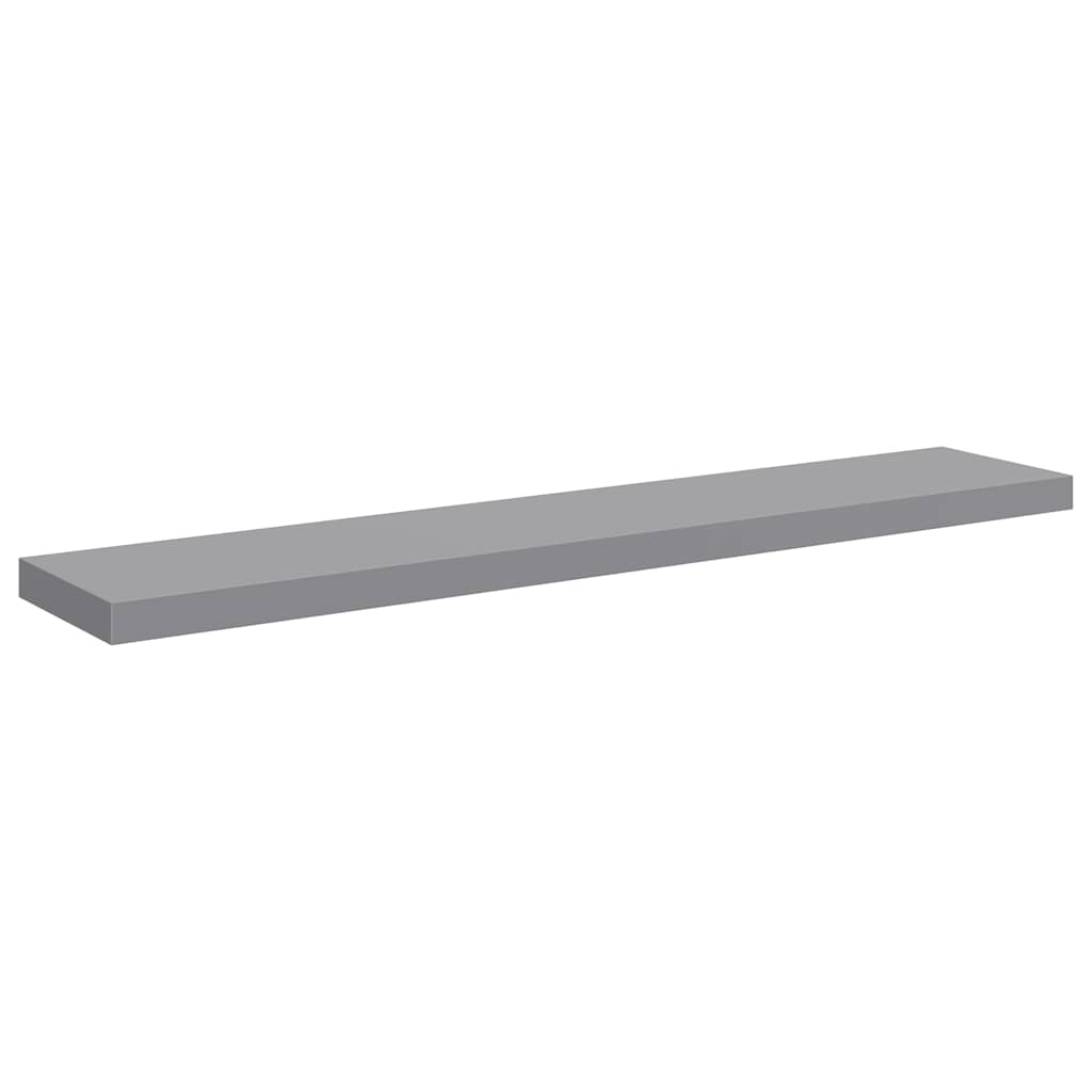 vidaXL Ράφι Τοίχου Γκρι 120x23,5x3,8 εκ. MDF