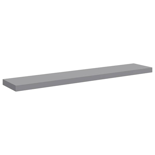 vidaXL Ράφι Τοίχου Γκρι 120x23,5x3,8 εκ. MDF