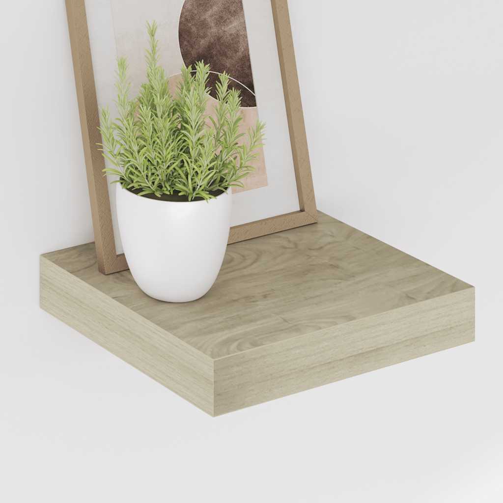 vidaXL Ράφι Τοίχου Χρώμα Δρυός 23x23,5x3,8 εκ. MDF