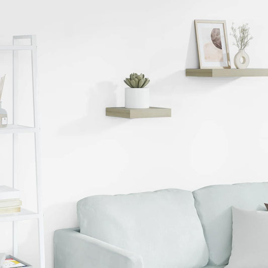 vidaXL Ράφι Τοίχου Χρώμα Δρυός 23x23,5x3,8 εκ. MDF