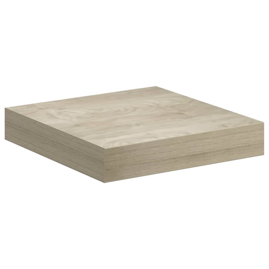 vidaXL Ράφια Τοίχου 2 τεμ. Χρώμα Δρυός 23x23,5x3,8 εκ. MDF