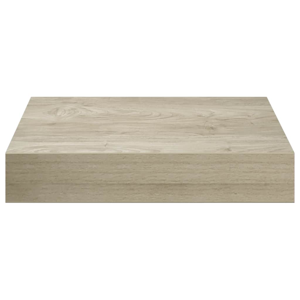 vidaXL Ράφια Τοίχου 2 τεμ. Χρώμα Δρυός 23x23,5x3,8 εκ. MDF
