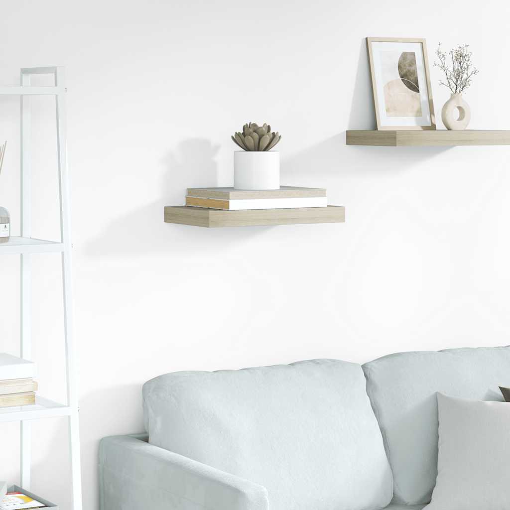 vidaXL Ράφι Τοίχου Χρώμα Δρυός 40x23,5x3,8 εκ. MDF
