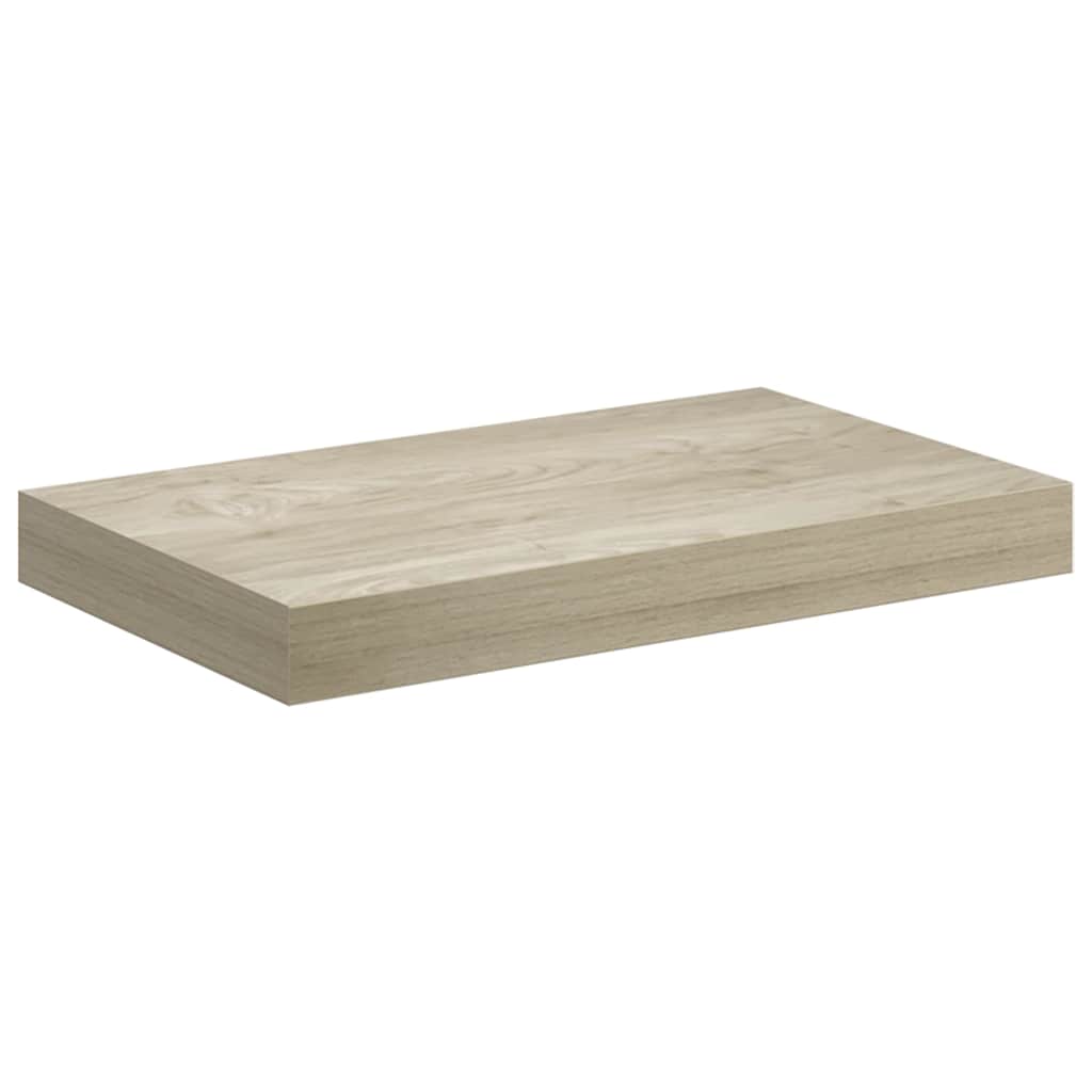 vidaXL Ράφια Τοίχου 2 τεμ. Χρώμα Δρυός 40x23,5x3,8 εκ. MDF