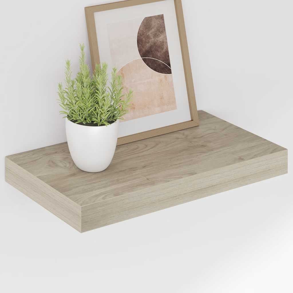 vidaXL Ράφια Τοίχου 4 τεμ. Χρώμα Δρυός 40x23,5x3,8 εκ. MDF