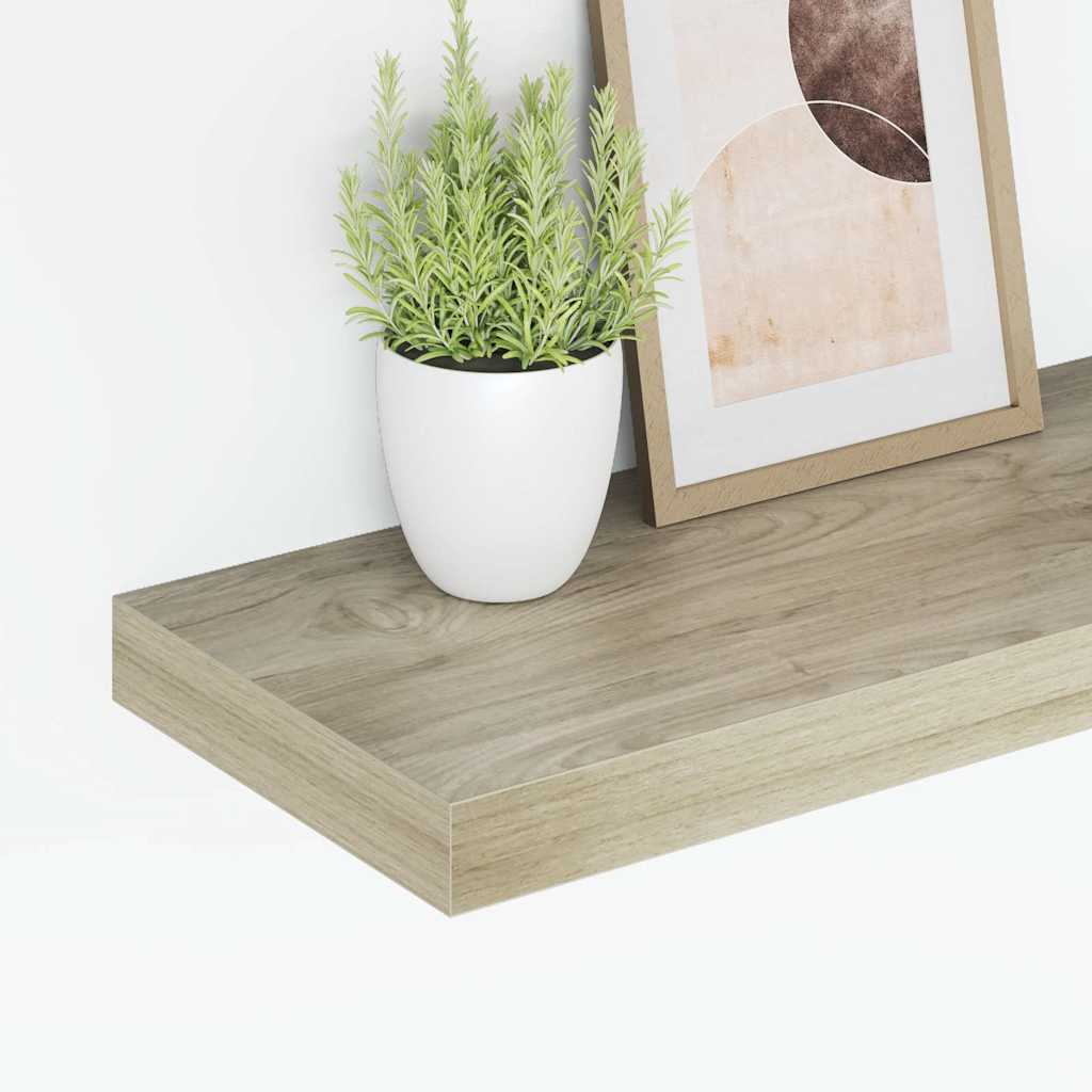 vidaXL Ράφι Τοίχου Χρώμα Δρυός 50x23,5x3,8 εκ. MDF
