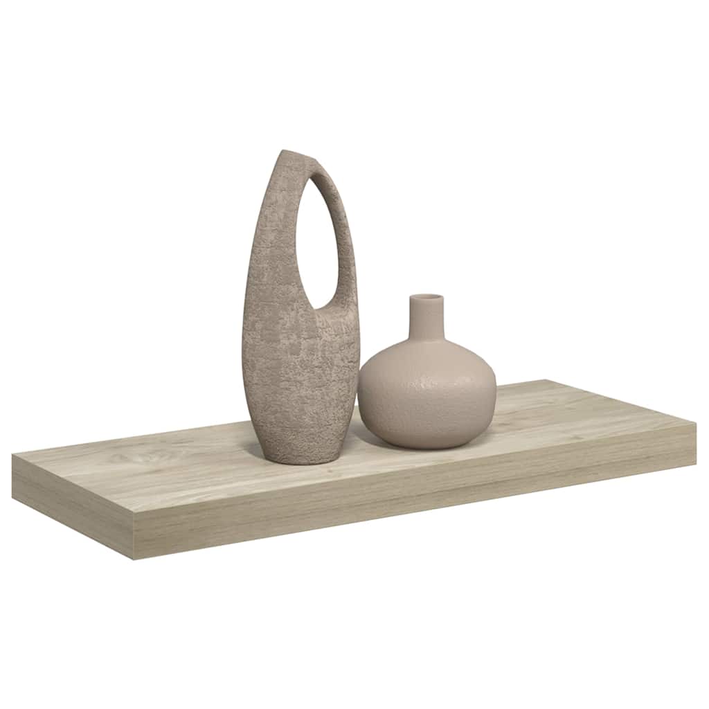 vidaXL Ράφι Τοίχου Χρώμα Δρυός 60x23,5x3,8 εκ. MDF