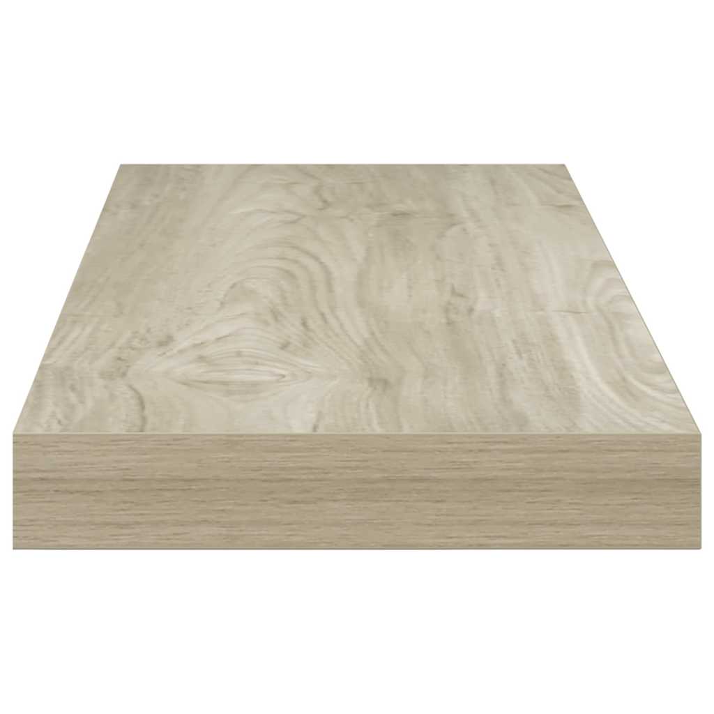 vidaXL Ράφια Τοίχου 2 τεμ. Χρώμα Δρυός 60x23,5x3,8 εκ. MDF