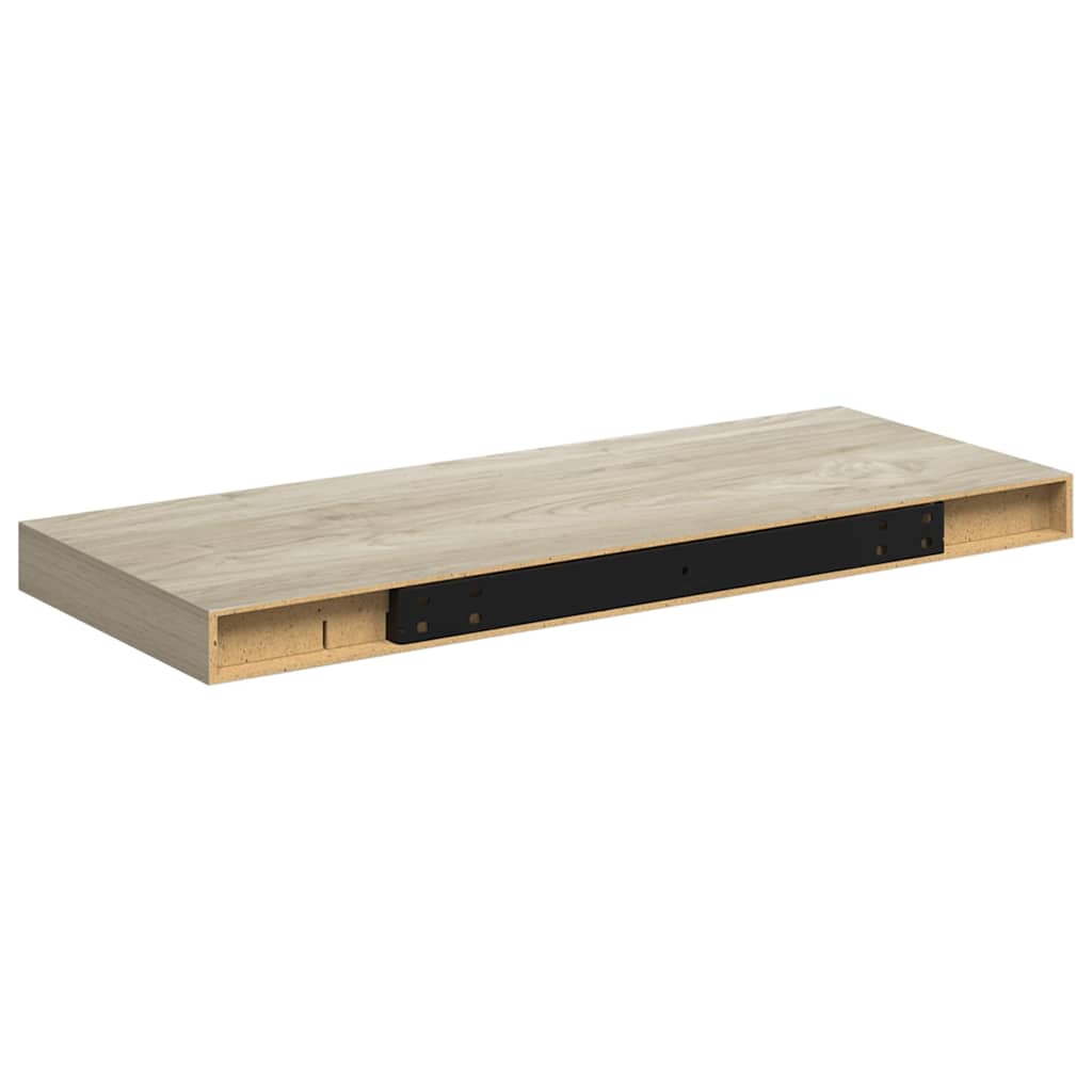 vidaXL Ράφια Τοίχου 4 τεμ. Χρώμα Δρυός 60x23,5x3,8 εκ. MDF