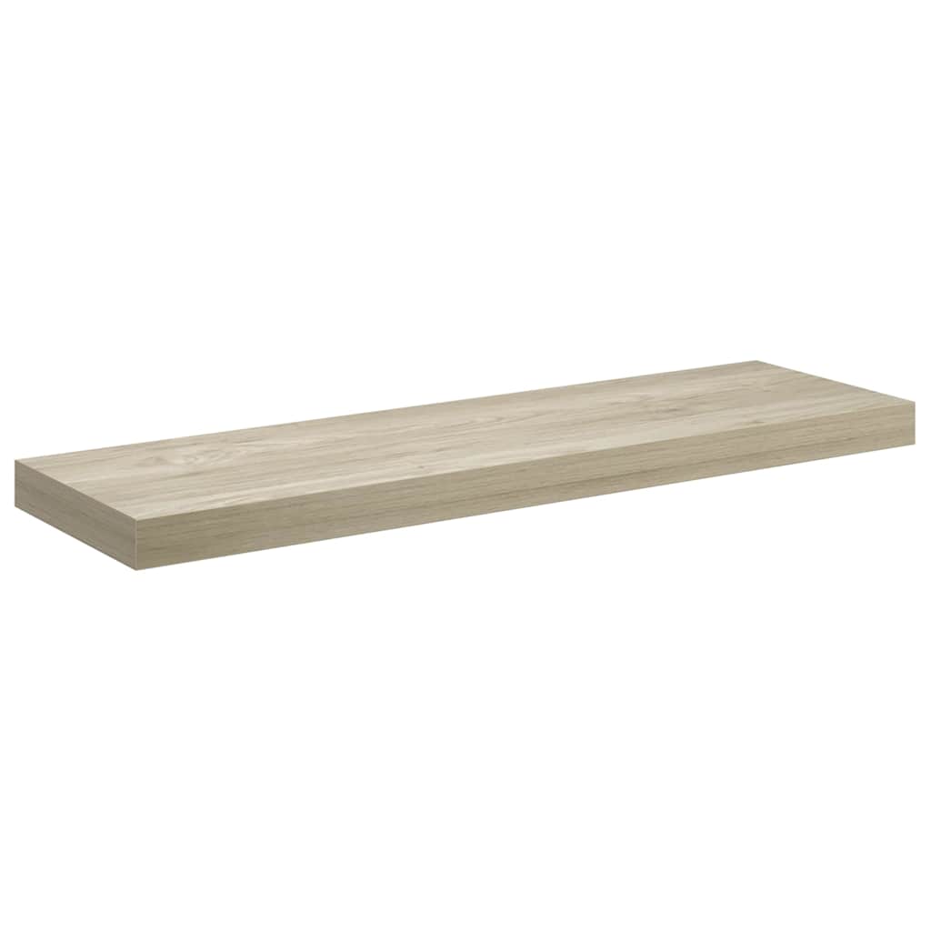 vidaXL Ράφια Τοίχου 2 τεμ. Χρώμα Δρυός 80x23,5x3,8 εκ. MDF