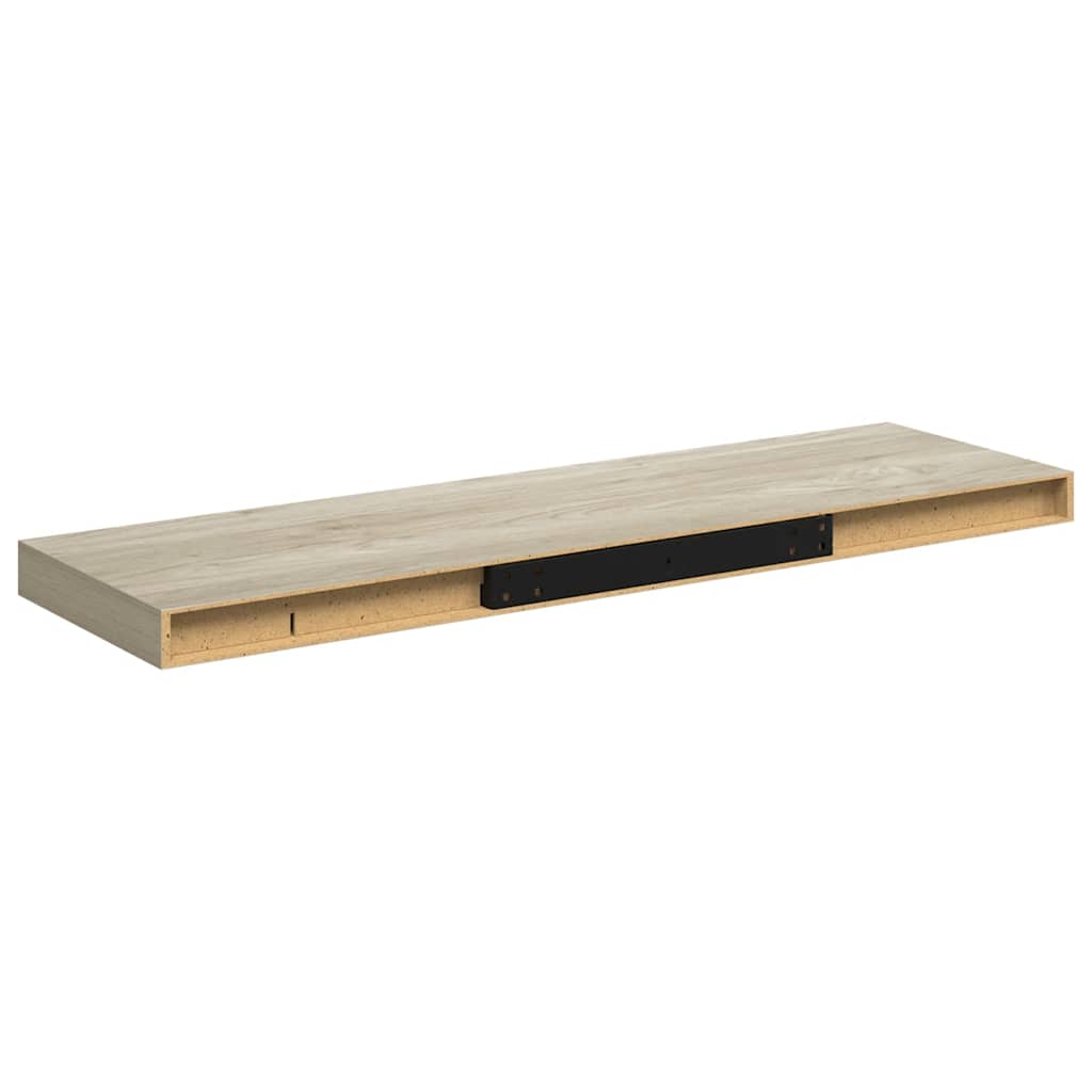 vidaXL Ράφια Τοίχου 4 τεμ. Χρώμα Δρυός 80 x 23,5 x 3,8 εκ. MDF