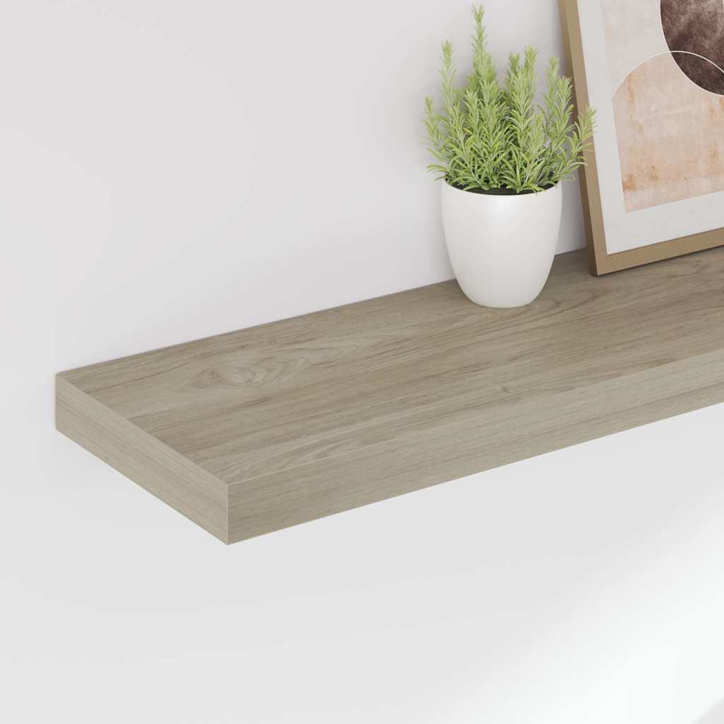 vidaXL Ράφι Τοίχου Χρώμα Δρυός 90x23,5x3,8 εκ. MDF