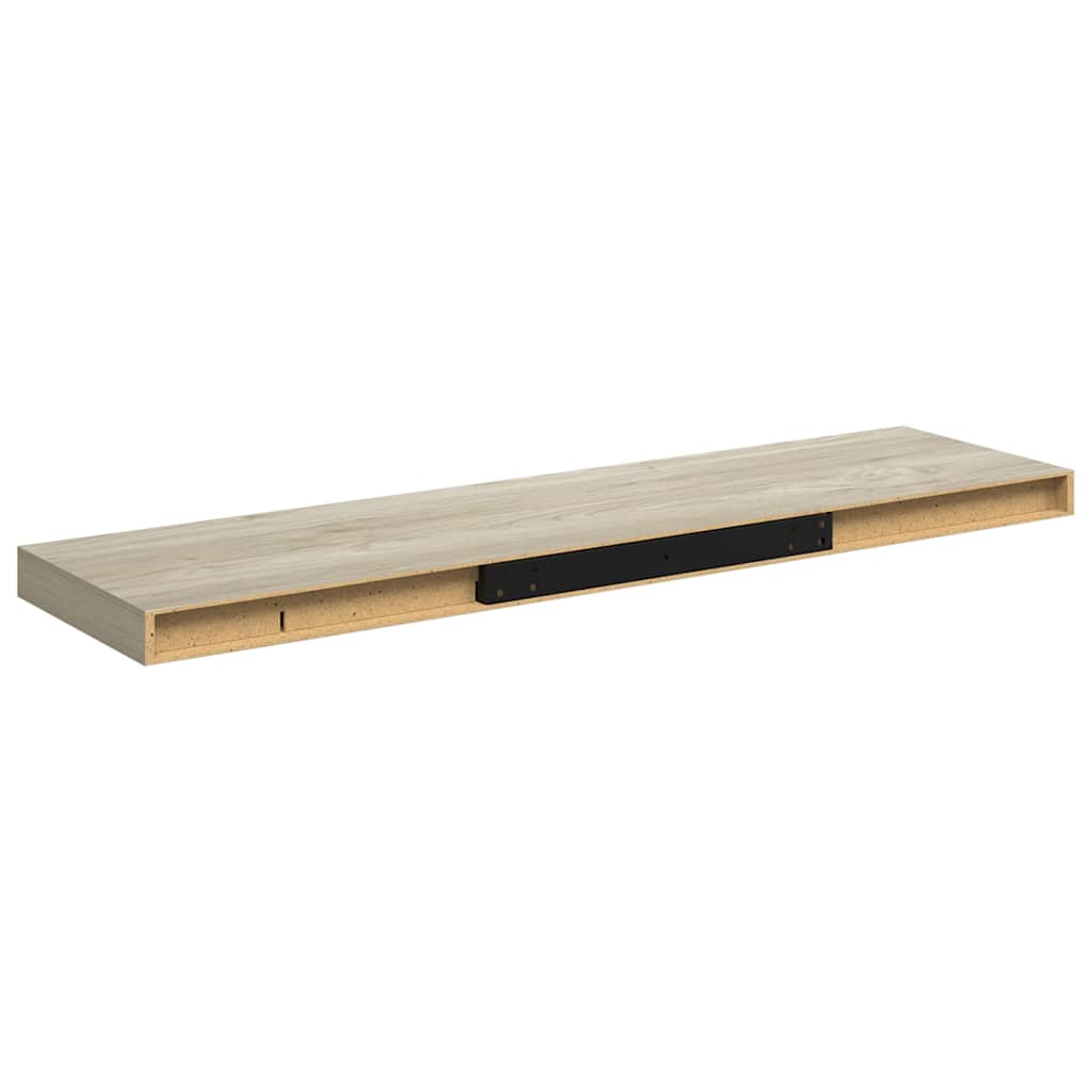 vidaXL Ράφι Τοίχου Χρώμα Δρυός 90x23,5x3,8 εκ. MDF