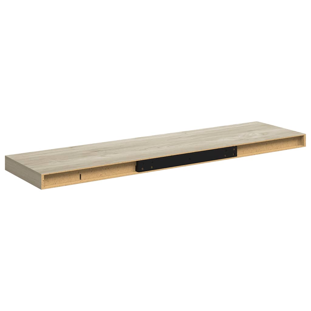 vidaXL Ράφια Τοίχου 4 τεμ. Χρώμα Δρυός 90x23,5x3,8 εκ. MDF