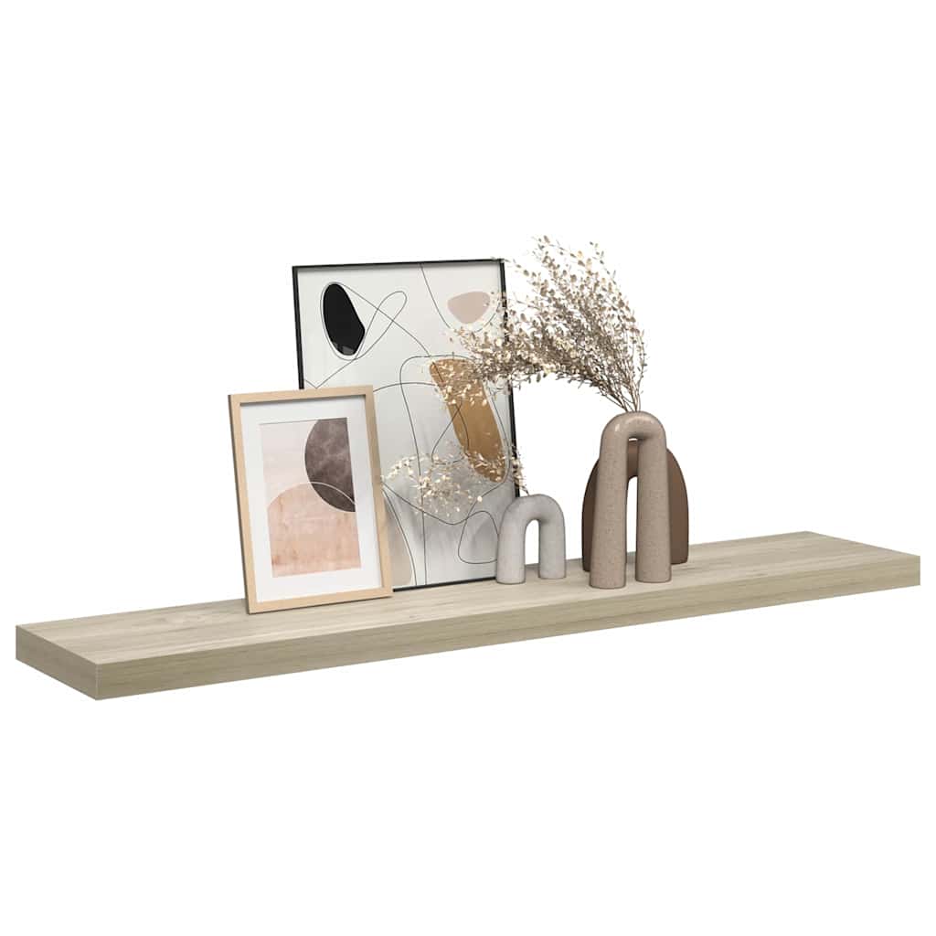vidaXL Ράφι Τοίχου Χρώμα Δρυός 120x23,5x3,8 εκ. MDF