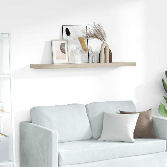 vidaXL Ράφι Τοίχου Χρώμα Δρυός 120x23,5x3,8 εκ. MDF
