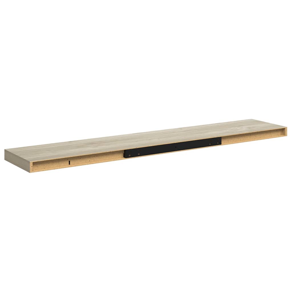 vidaXL Ράφια Τοίχου 2 τεμ. Χρώμα Δρυός 120 x 23,5 x 3,8 εκ. MDF