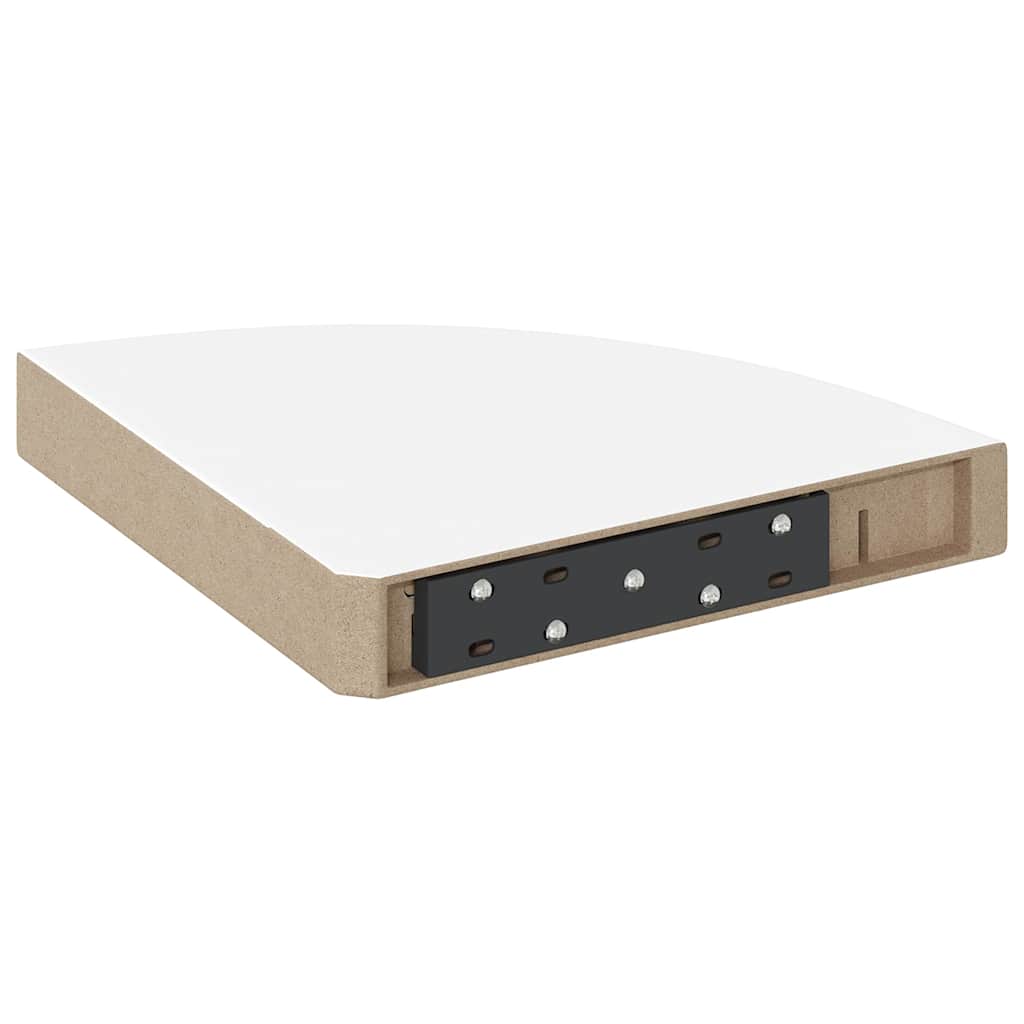 vidaXL Ράφι Γωνίας Πλωτή Γυαλιστερή Λευκή 25x25x3,8 εκ. από MDF