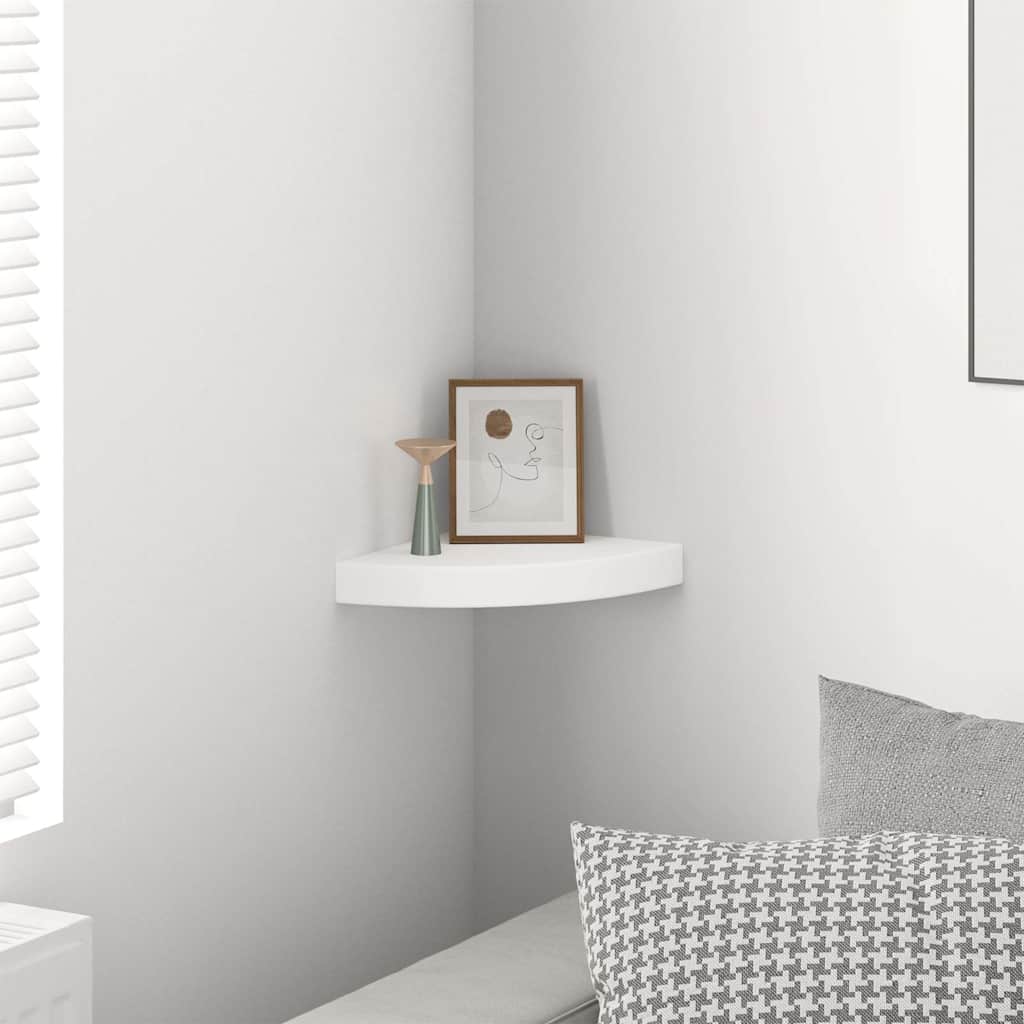 vidaXL Ράφι Τοίχου Γωνιακό Λευκό 25 x 25 x 3,8 εκ. από MDF
