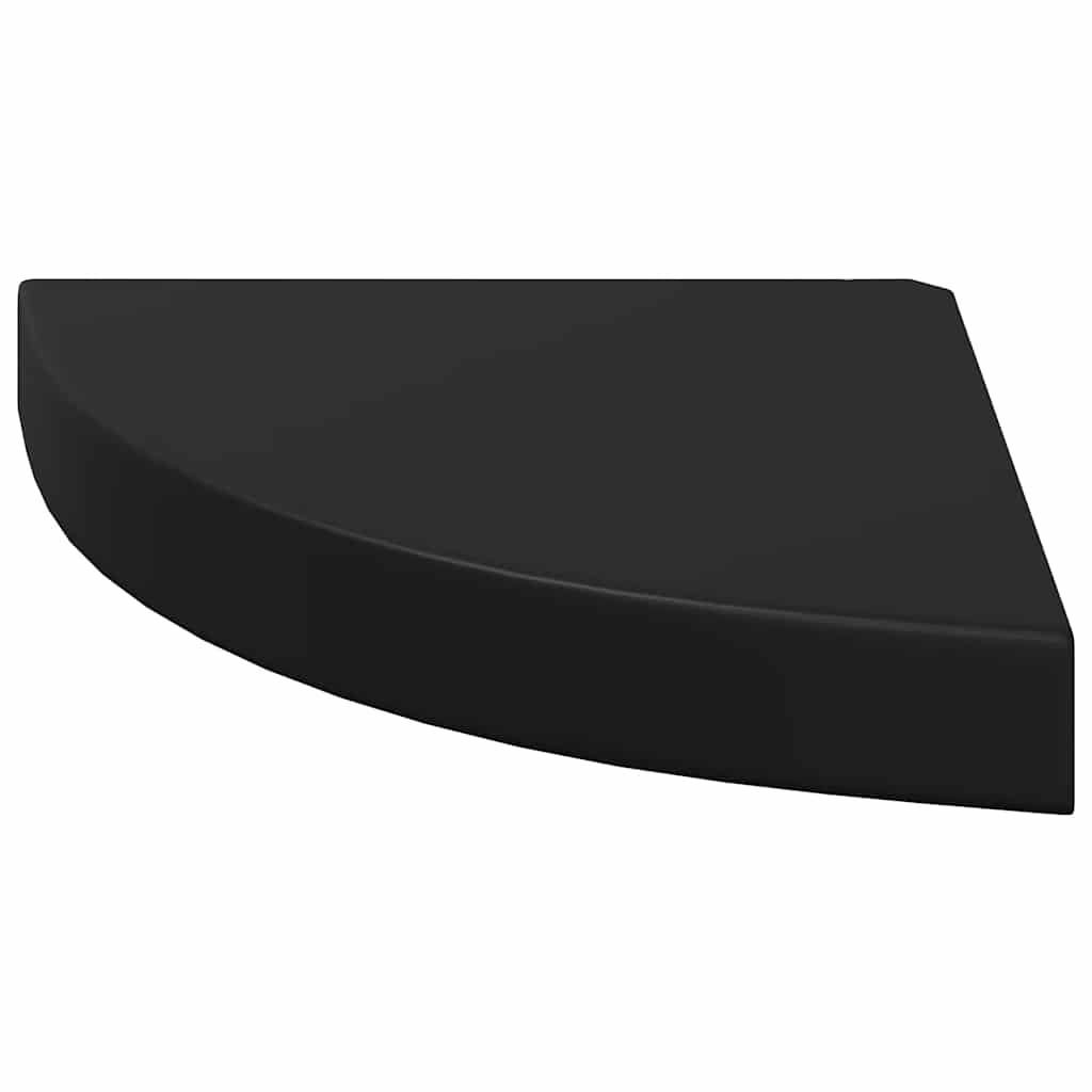 vidaXL Ράφια Τοίχου 2 τεμ. Μαύρα 25x25x3,8 εκ. από MDF