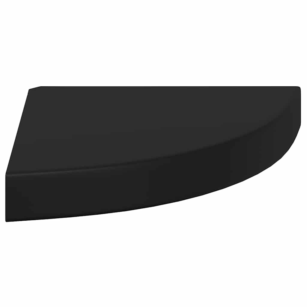 vidaXL Ράφια Τοίχου 4 τεμ. Μαύρα 25x25x3,8 εκ. από MDF