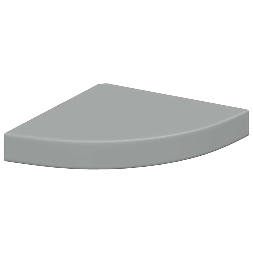 vidaXL Ράφι Τοίχου Γωνιακό Γκρι 25 x 25 x 3,8 εκ. από MDF