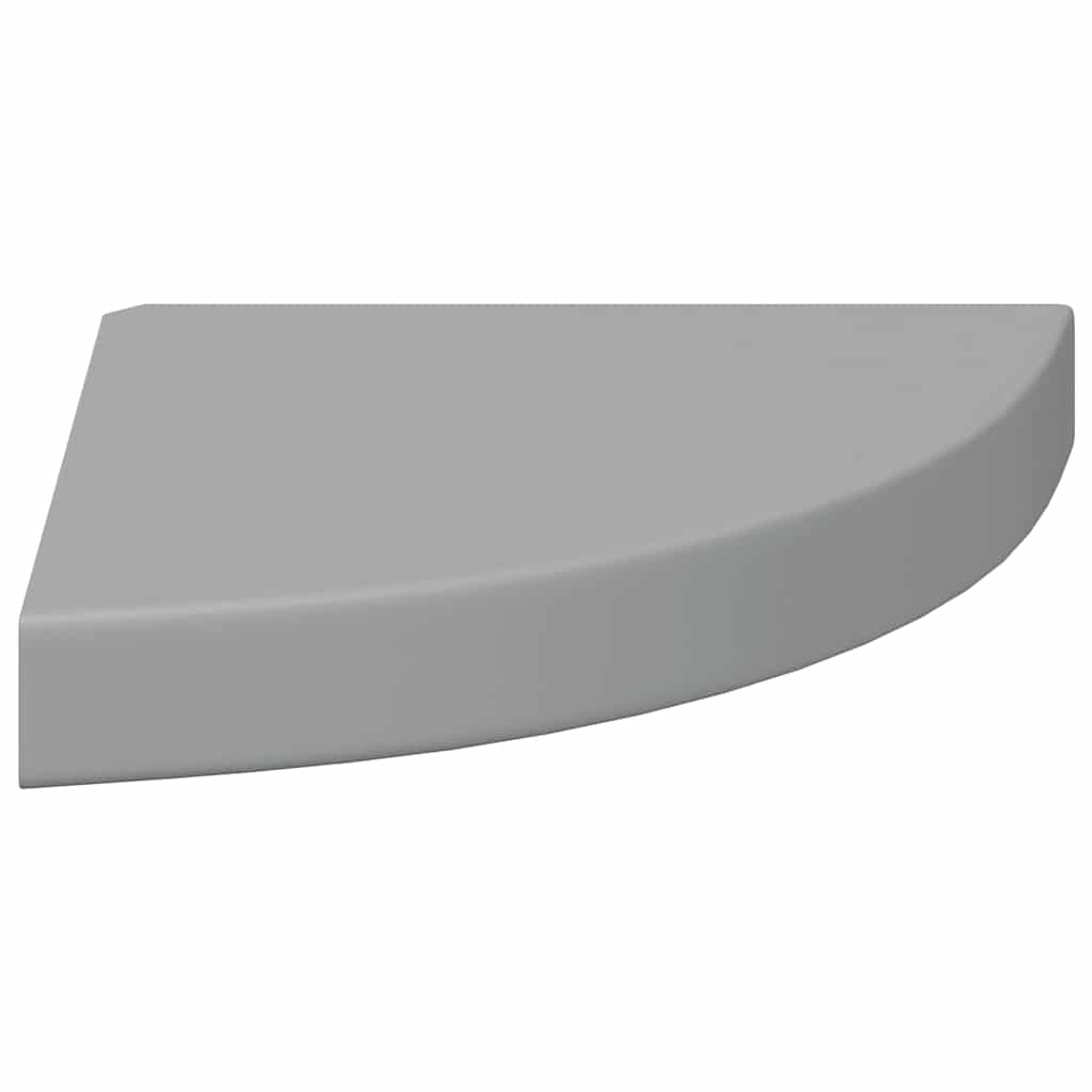 vidaXL Ράφι Τοίχου Γωνιακό Γκρι 25 x 25 x 3,8 εκ. από MDF
