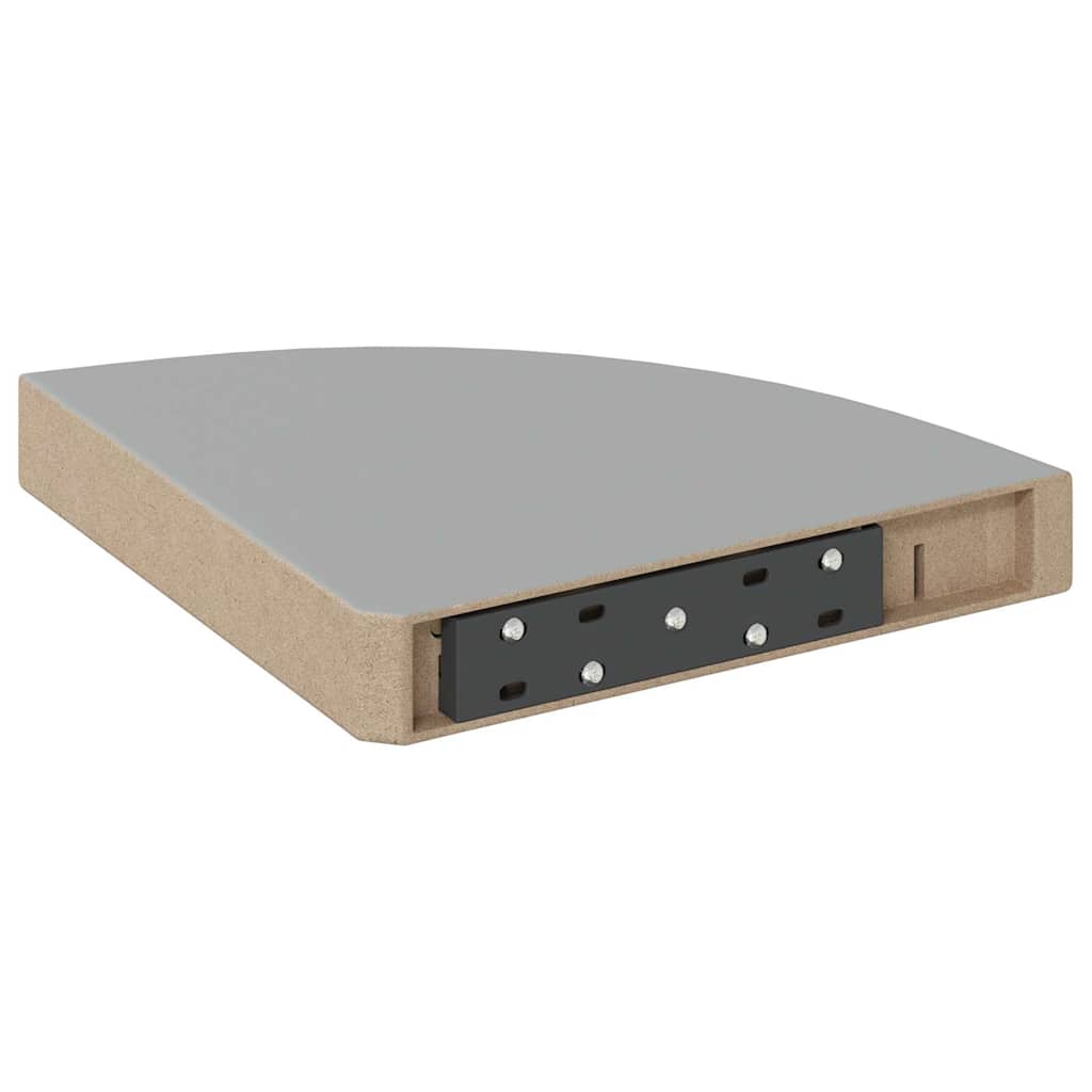 vidaXL Ράφι Τοίχου Γωνιακό Γκρι 25 x 25 x 3,8 εκ. από MDF