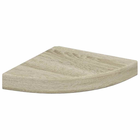 vidaXL Ράφι Τοίχου Γωνιακό Χρώμα Δρυός 25 x 25 x 3,8 εκ. από MDF