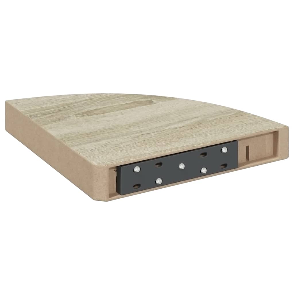 vidaXL Ράφι Τοίχου Γωνιακό Χρώμα Δρυός 25 x 25 x 3,8 εκ. από MDF