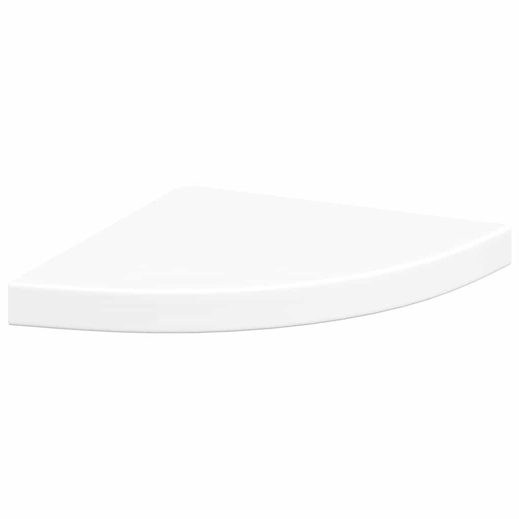 vidaXL Ράφι Γωνίας Πλωτή Λευκή 35x35x3,8 εκ. από MDF