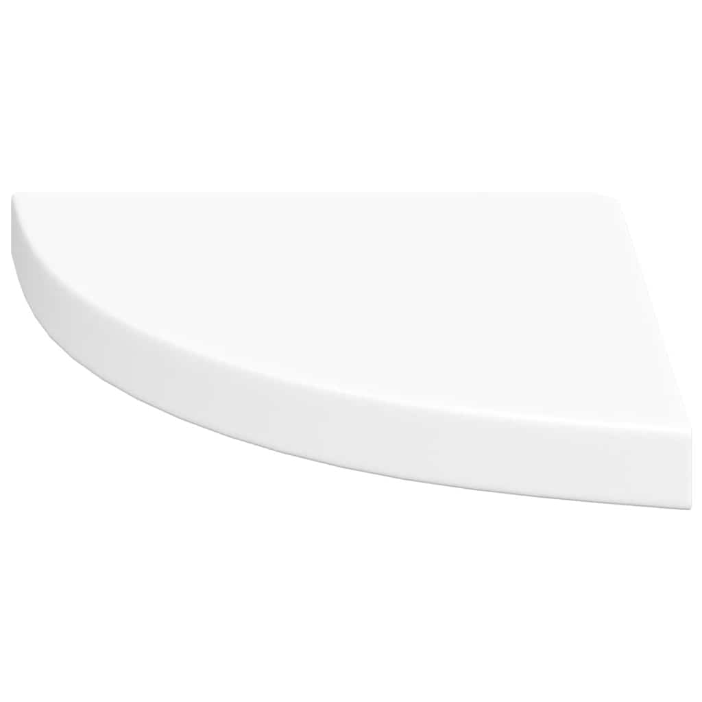 vidaXL Ράφι Γωνίας Πλωτή Λευκή 35x35x3,8 εκ. από MDF