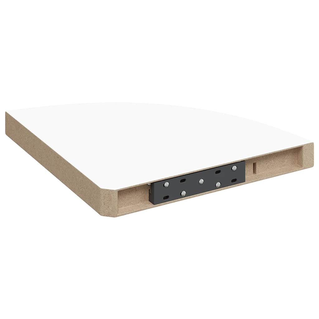 vidaXL Ράφια Τοίχου Γωνιακά 4 τεμ. Άσπρα 35x35x3,8 εκ. MDF