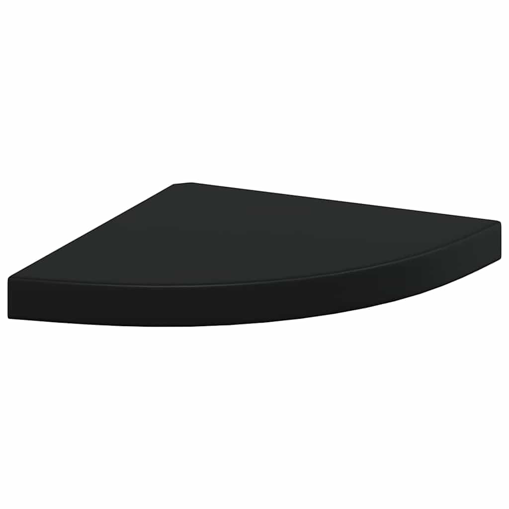 vidaXL Ράφι Τοίχου Γωνιακό Μαύρο 35x35x3,8 εκ. από MDF