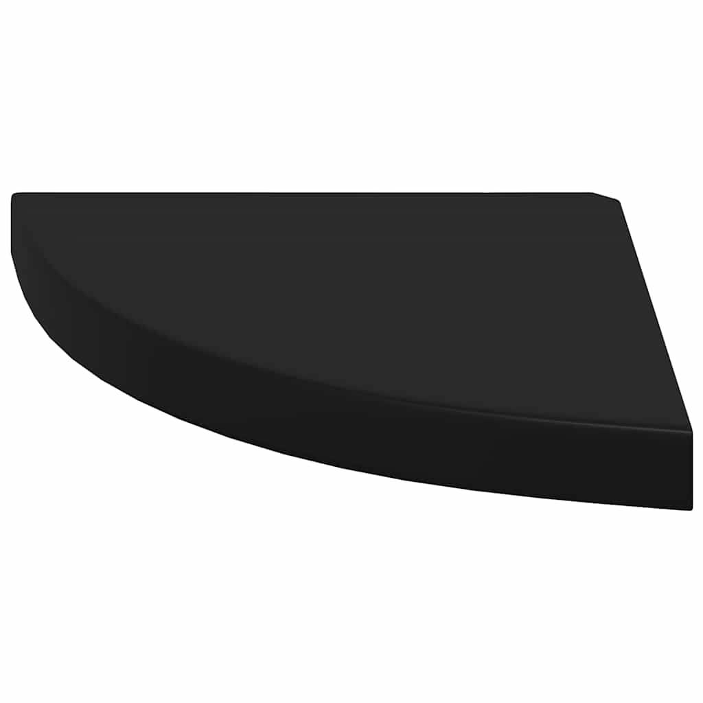 vidaXL Ράφι Τοίχου Γωνιακό Μαύρο 35x35x3,8 εκ. από MDF