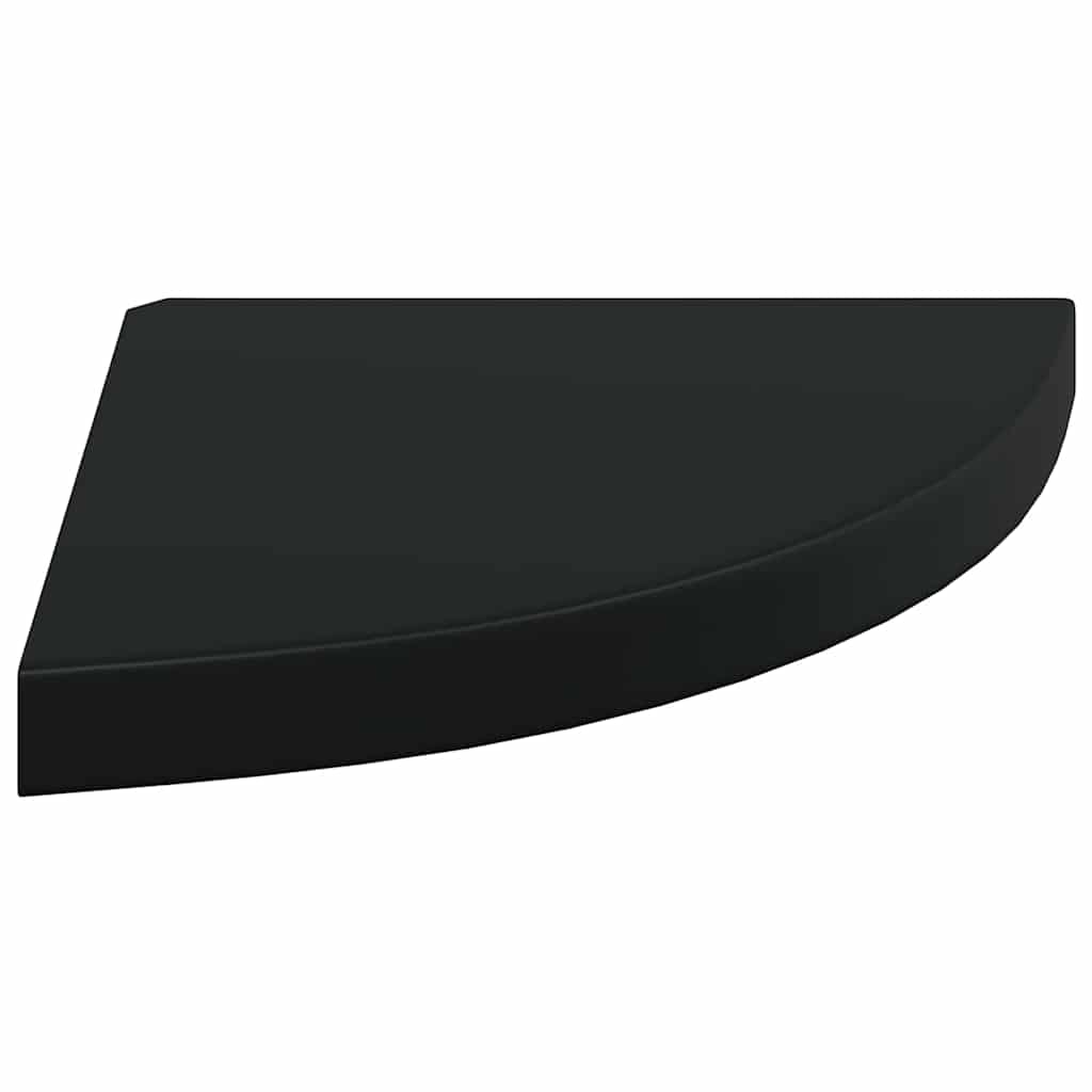 vidaXL Ράφι Τοίχου Γωνιακό Μαύρο 35x35x3,8 εκ. από MDF