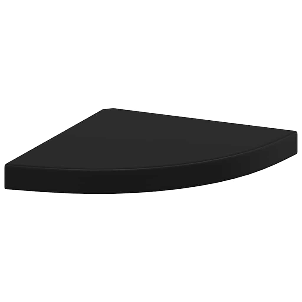 vidaXL Ράφια Τοίχου 2 τεμ. Μαύρα 35x35x3,8 εκ. από MDF