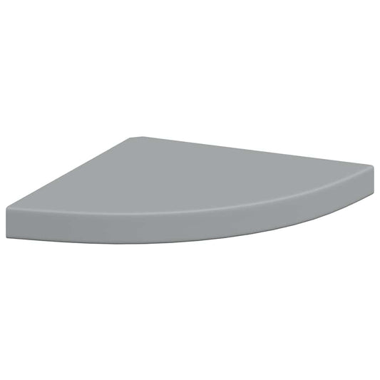 vidaXL Ράφι Τοίχου Γωνιακό Γκρι 35x35x3,8 εκ. από MDF