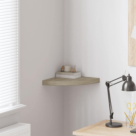 vidaXL Ράφι Τοίχου Γωνιακό Χρώμα Δρυός 35x35x3,8 εκ. από MDF