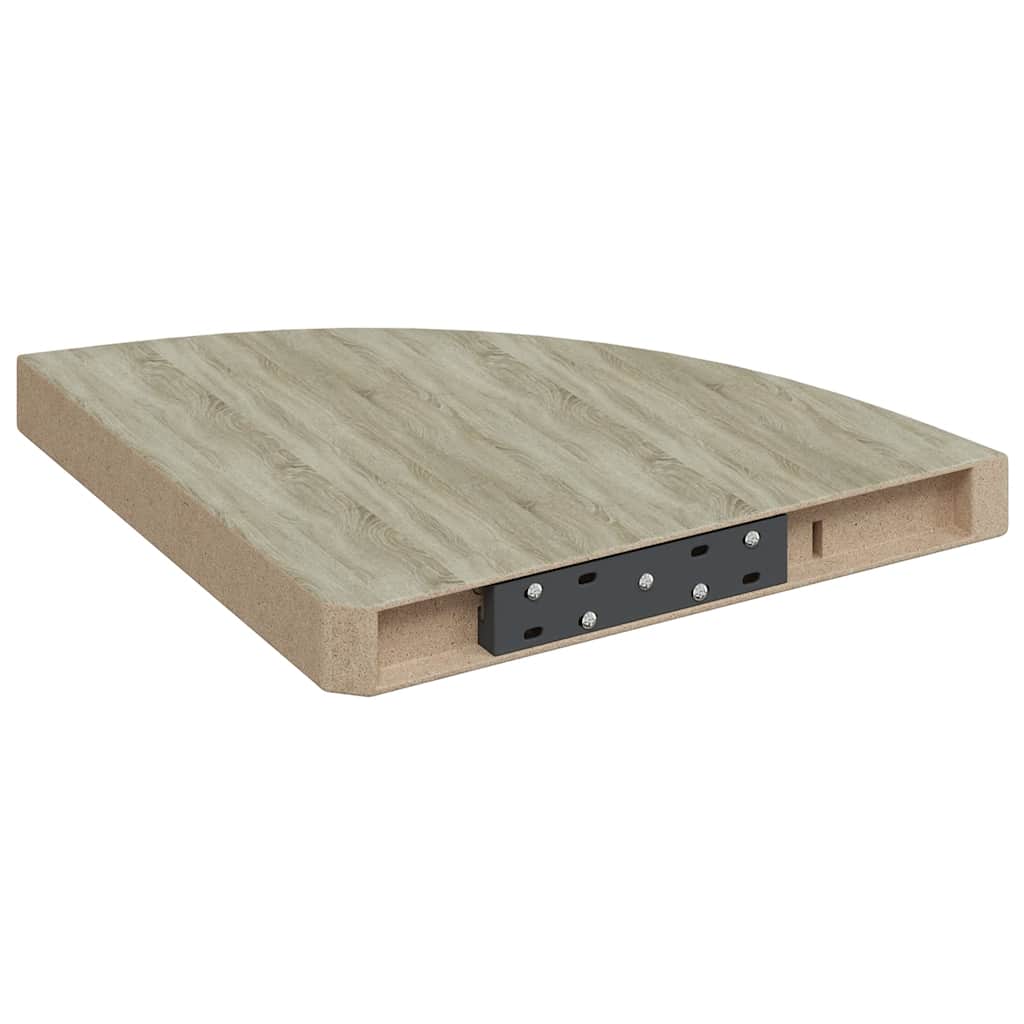 vidaXL Ράφια Τοίχου 2 τεμ. Χρώμα Δρυός 35x35x3,8 εκ. από MDF