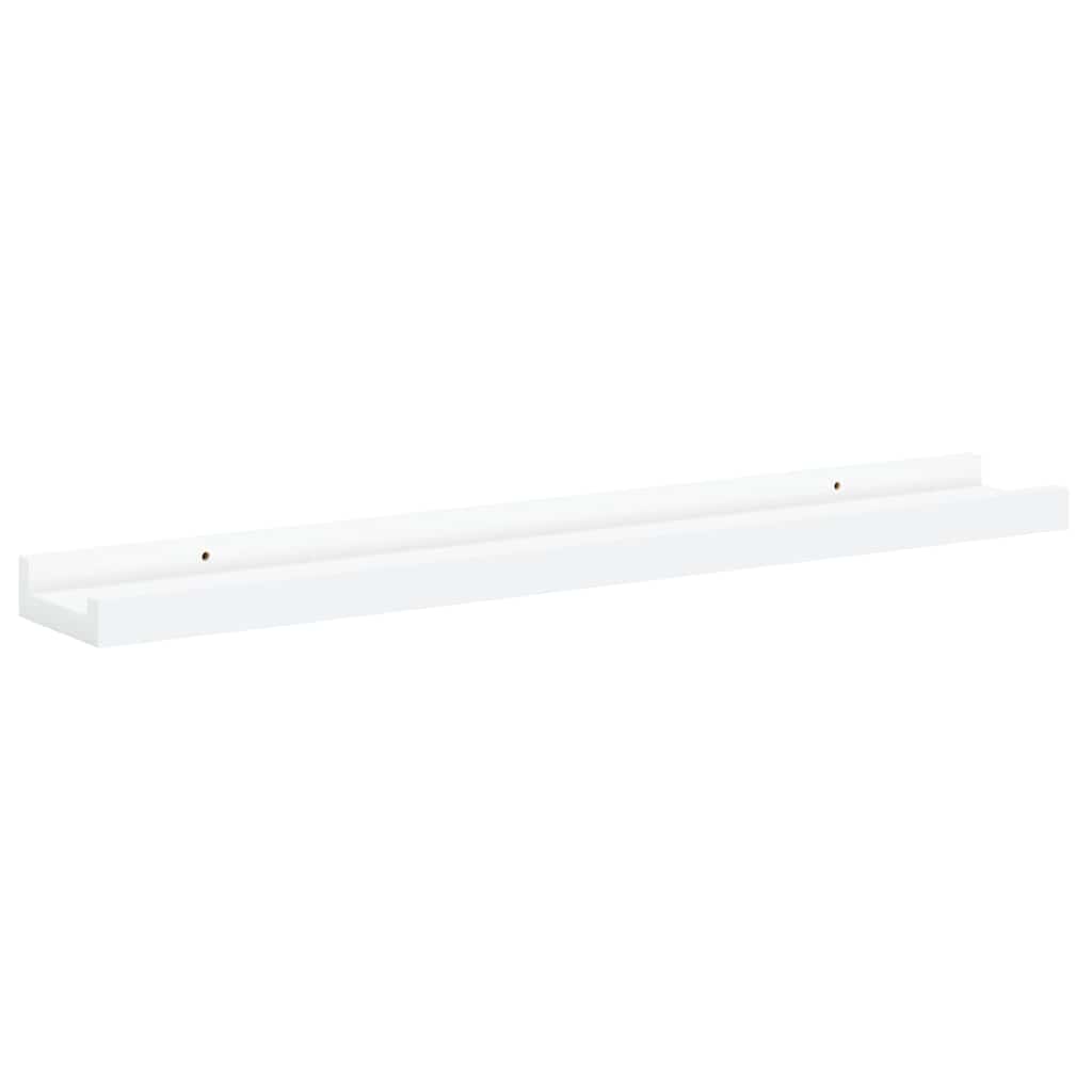 vidaXL Ράφια για Κορνίζες 2 τεμ. Λευκά 60 x 9 x 3 εκ. από MDF