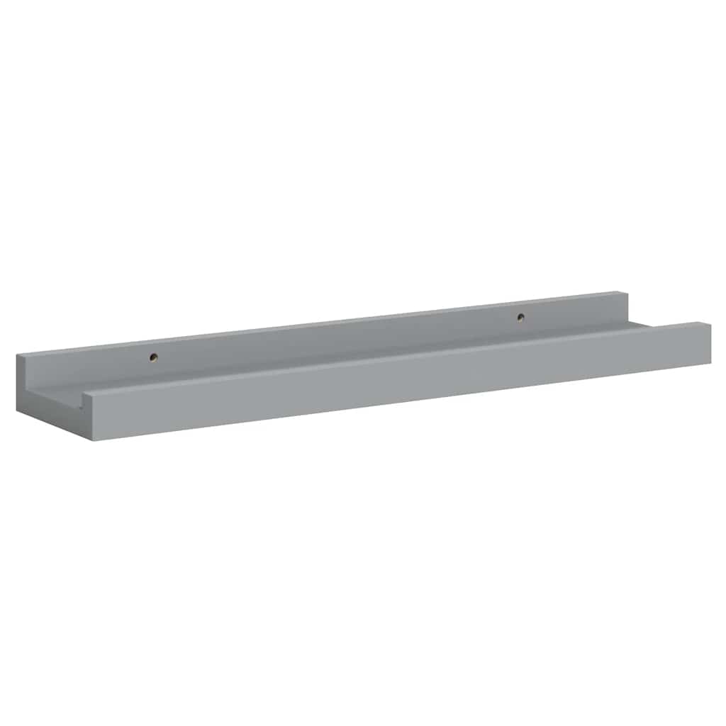 vidaXL Ράφια για Κορνίζες 2 τεμ. Γκρι 40 x 9 x 3 εκ. από MDF