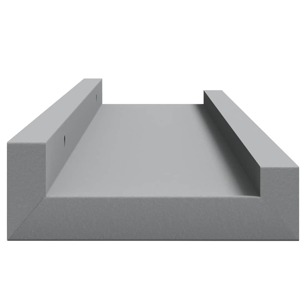 vidaXL Ράφια για Κορνίζες 2 τεμ. Γκρι 40 x 9 x 3 εκ. από MDF
