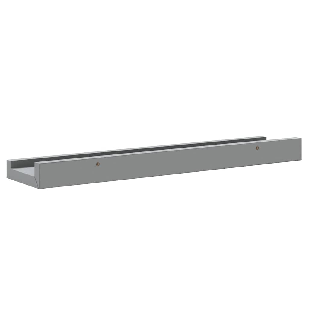 vidaXL Ράφια για Κορνίζες 2 τεμ. Γκρι 40 x 9 x 3 εκ. από MDF