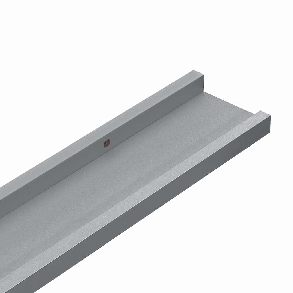 vidaXL Ράφια για Κορνίζες 2 τεμ. Γκρι 80 x 9 x 3 εκ. από MDF