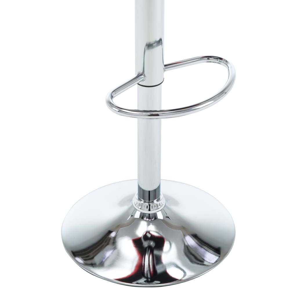 vidaXL Σκαμπό Μπαρ 2 τεμ. Μαύρα από Συνθετικό Δέρμα